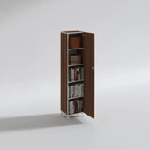 Kenzlife mutfak dolabı zehra 168*030*032 cvz kilitli ayaklı banyo evrak ofis kitaplık ayakkabılık kiler thumbnail 2