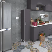 Kenzlife mutfak dolabı zehra 168*030*032 gri kilitli ayaklı banyo evrak ofis kitaplık ayakkabılık kiler - 4