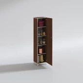 Kenzlife mutfak dolabı zehra 168*030*032 cvz kilitli ayaklı banyo evrak ofis kitaplık ayakkabılık kiler thumbnail 1