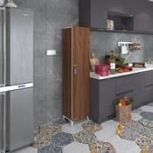 Kenzlife mutfak dolabı zehra 168*030*032 cvz kilitli ayaklı banyo evrak ofis kitaplık ayakkabılık kiler thumbnail 4