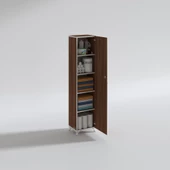 Kenzlife mutfak dolabı zehra 168*030*032 cvz kilitli ayaklı banyo evrak ofis kitaplık ayakkabılık kiler thumbnail 3