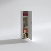 Kenzlife mutfak dolabı zehra 168*030*032 byz kilitli ayaklı banyo evrak ofis kitaplık ayakkabılık kiler thumbnail 1