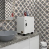 Kenzlife mutfak dolabı zehra 048*030*032 byz kilitli tekerlekli banyo evrak ofis kitaplık ayakkabılık kiler - 5