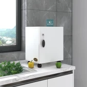 Kenzlife mutfak dolabı zehra 048*030*032 byz kilitli tekerlekli banyo evrak ofis kitaplık ayakkabılık kiler - 4