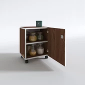 Kenzlife mutfak dolabı zehra 048*030*032 cvz kilitli tekerlekli banyo evrak ofis kitaplık ayakkabılık kiler thumbnail 1