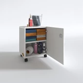 Kenzlife mutfak dolabı zehra 068*030*032 byz kilitli tekerlekli banyo evrak ofis kitaplık ayakkabılık kiler thumbnail 3