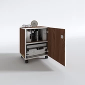 Kenzlife mutfak dolabı zehra 068*030*032 cvz kilitli tekerlekli banyo evrak ofis kitaplık ayakkabılık kiler thumbnail 2