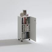 Kenzlife mutfak dolabı zehra 108X030X032 byz kilitli tekerlekli banyo evrak ofis kitaplık ayakkabılık kiler thumbnail 3