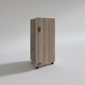 Kenzlife mutfak dolabı zehra 108*030*032 crd kilitli tekerlekli banyo evrak ofis kitaplık ayakkabılık kiler thumbnail 4