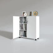 Kenzlife 2 kapılı dolap çilem 088x070x032 byz kilitli tekerlekli banyo mutfak ofis kitaplık ayakkabılık kiler - 4