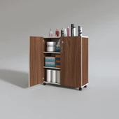 Kenzlife 2 kapılı dolap çilem 088*070*032 cvz kilitli tekerlekli banyo mutfak ofis kitaplık ayakkabılık kiler thumbnail 2