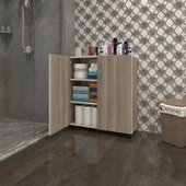 Kenzlife 2 kapılı dolap çilem 088*070*032 crd kilitli tekerlekli banyo mutfak ofis kitaplık ayakkabılık kiler thumbnail 6