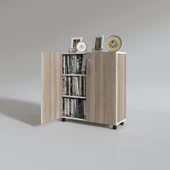 Kenzlife 2 kapılı dolap çilem 088*070*032 crd kilitli tekerlekli banyo mutfak ofis kitaplık ayakkabılık kiler thumbnail 4