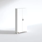 Kenzlife 2 kapılı dolap çilem 188*070*032 byz kilitli ayaklı banyo mutfak ofis kitaplık ayakkabılık kiler - 6