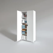 Kenzlife 2 kapılı dolap çilem 188*090*032 byz kilitli ayaklı banyo mutfak ofis kitaplık ayakkabılık kiler thumbnail 3