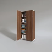 Kenzlife 2 kapılı dolap çilem 188*070*032 cvz kilitli ayaklı banyo mutfak ofis kitaplık ayakkabılık kiler - 3