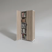 Kenzlife 2 kapılı dolap çilem 188*070*032 crd kilitli ayaklı banyo mutfak ofis kitaplık ayakkabılık kiler thumbnail 5