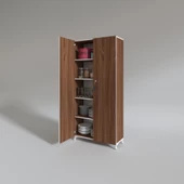 Kenzlife 2 kapılı dolap çilem 188*070*032 cvz kilitli ayaklı banyo mutfak ofis kitaplık ayakkabılık kiler - 2