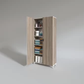 Kenzlife 2 kapılı dolap çilem 188*090*032 crd kilitli ayaklı banyo mutfak ofis kitaplık ayakkabılık kiler - 3