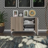 Kenzlife 2 kapılı dolap rabia 048*070*032 crd kapaklı ayaklı banyo mutfak ofis kitaplık ayakkabılık kiler thumbnail 4