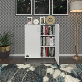 Kenzlife 2 kapılı dolap rabia 088*070*032 byz kapaklı tekerlekli banyo mutfak ofis kitaplık ayakkabılık kiler thumbnail 6