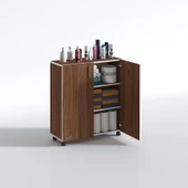 Kenzlife 2 kapılı dolap rabia 088*070*032 cvz kapaklı tekerlekli banyo mutfak ofis kitaplık ayakkabılık kiler - 2