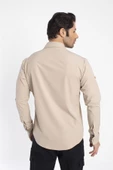 Crozwise Outdoor - Erkek Bej Spor Gömlek - 7132-02 - 4