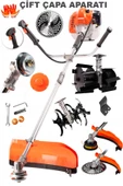 STAXX 20HPX Yan Tipi Benzinli Motorlu Ot Çalı Tırpanı Çim Biçme Makinesi Tırpan Canavar + 2 Çapa Set - 2