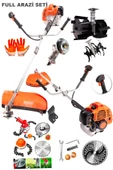 STAXX 20HPX Yan Tipi Benzinli Motorlu Ot Çalı Tırpanı Çim Biçme Makinesi Tırpan Canavar + 2 Çapa Set - 1
