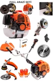 STAXX 20HPX Yan Tipi Benzinli Motorlu Ot Çalı Tırpanı Çim Biçme Makinesi Tırpan Canavar + 2 Çapa Set - 3