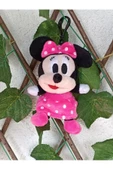 Pembe Elbiseli Pelüş Minnie Mouse Maskot Anahtarlık ve Çanta Süsü  Love - 2