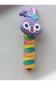 Gökkuşağı Sevimli Lila Renkli Figürlü At Kuyruğu Makarna Spiral Saç Lastiği - 5
