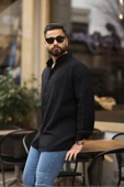 ERKEK OVERSIZE UZUN KOLLU GÖMLEK - 7
