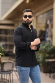 ERKEK OVERSIZE UZUN KOLLU GÖMLEK - 6
