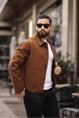 ERKEK CEP DETAYLI DÜĞMELİ KAŞE CEKET - 1