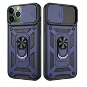 Apple iPhone 11 Pro Uyumlu Kızaklı Kamera Korumalı Tank Kılıf - 2
