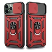Apple iPhone 11 Pro Uyumlu Kızaklı Kamera Korumalı Tank Kılıf - 1