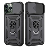 Apple iPhone 11 Pro Uyumlu Kızaklı Kamera Korumalı Tank Kılıf - 5