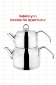 Kahramanlar Delux 4 Parça Çaydanlık Takımı - Orta Boy Platin - 3