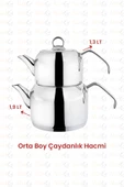 Kahramanlar Delux 4 Parça Çaydanlık Takımı - Orta Boy Platin - 2