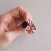 Altın Kaplama Beyaz Zirkon Taşlı Piercing  PRC-211 thumbnail 2