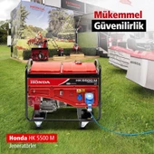Honda HK 7500 TS Marşlı Trifaze 7.5 kVA Benzinli Jeneratör - 6