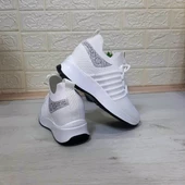 M.P 1669 Beyaz İçten Gizli Topuk (7cm) Taşlı Bayan Spor Ayakkabı thumbnail 8