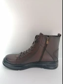 FRANCO MEN KAHVERENGİ HAKİKİ DERİ FERMUARLI BOT thumbnail 2