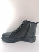 FRANCO MEN SİYAH RENK HAKİKİ DERİ FERMUARLI BOT thumbnail 2