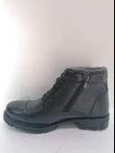 SOLMAZ WİNTER SİYAH RENK HAKİKİ DERİ KÜRKLÜ BOT thumbnail 2