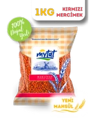 Mytat Doğal Yerli Üretim Kırmızı Futboltane Mercimek 1 kg - 1