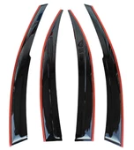 Fiat Egea Cross Çift Sıra Kırmızı Kromlu Cam Rüzgarlığı thumbnail 1