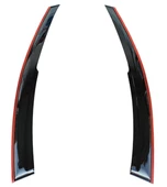 Peugeot Bipper Çift Sıra Kırmızı Kromlu Cam Rüzgarlığı 2-Li Tüm Yıllar - 1