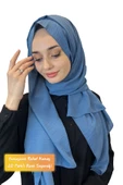 Rahat Kırışmaz Cazz Şal, Yumuşak, Tok Duruşlu Kolay Şal 01000  İNDİGO - 1